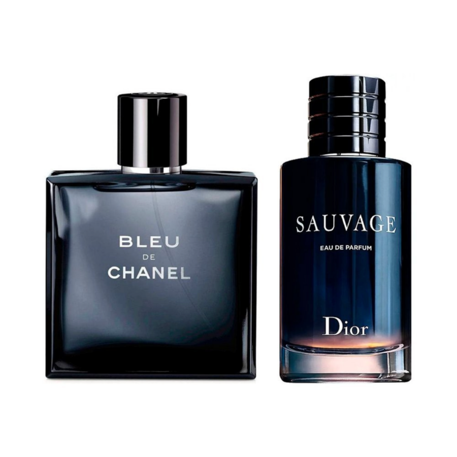 Combo de 2 Perfumes 100ml - Bleu de Chanel e Sauvage