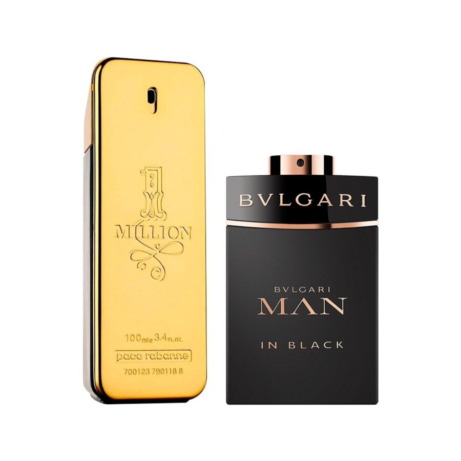 Combo de 2 Perfumes 100ml - One Million e Bvlgari MAN in Black