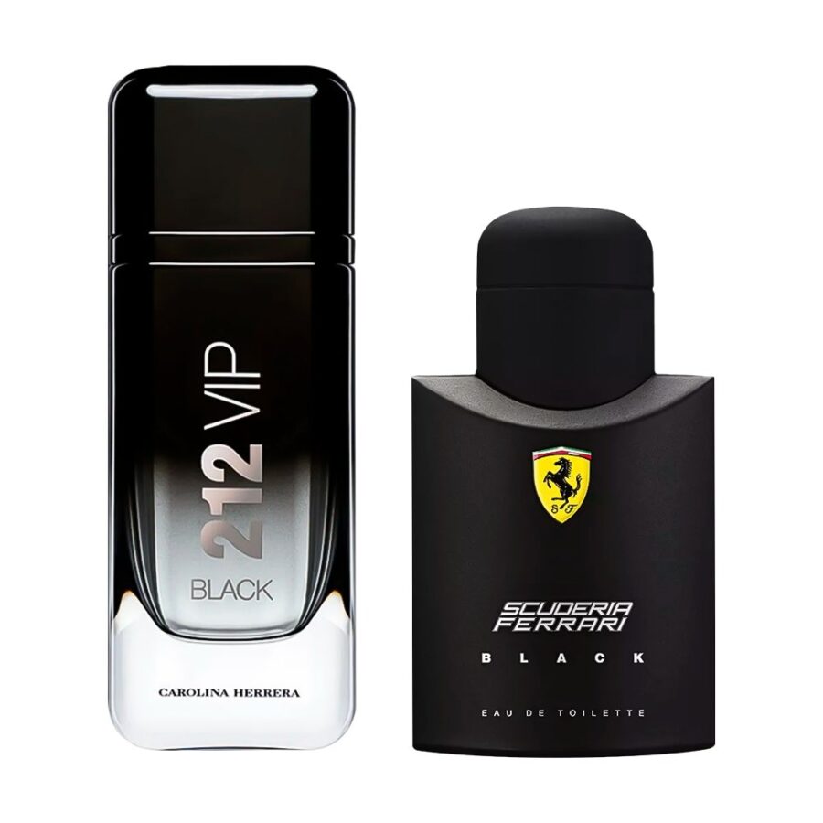 Combo de 2 Perfumes 100ml - 212 VIP Black e Ferrari Black