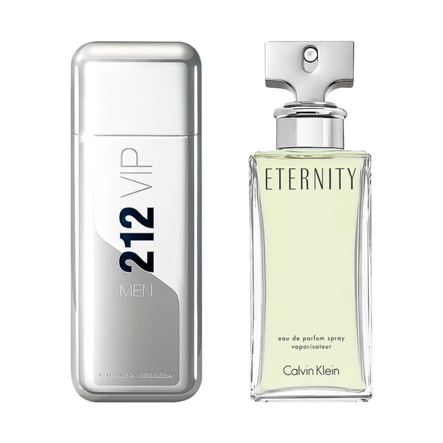 Combo de 2 Perfumes 100ml - 212 VIP Men e Eternity