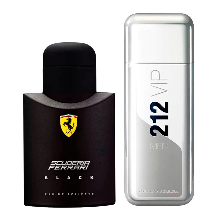 Combo de 2 Perfumes 100ml - Ferrari Black e 212 VIP Men