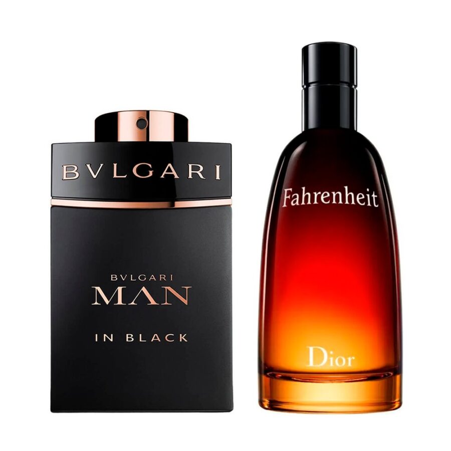 Combo de 2 Perfumes 100ml - Bvlgari MAN in Black e Fahrenheit