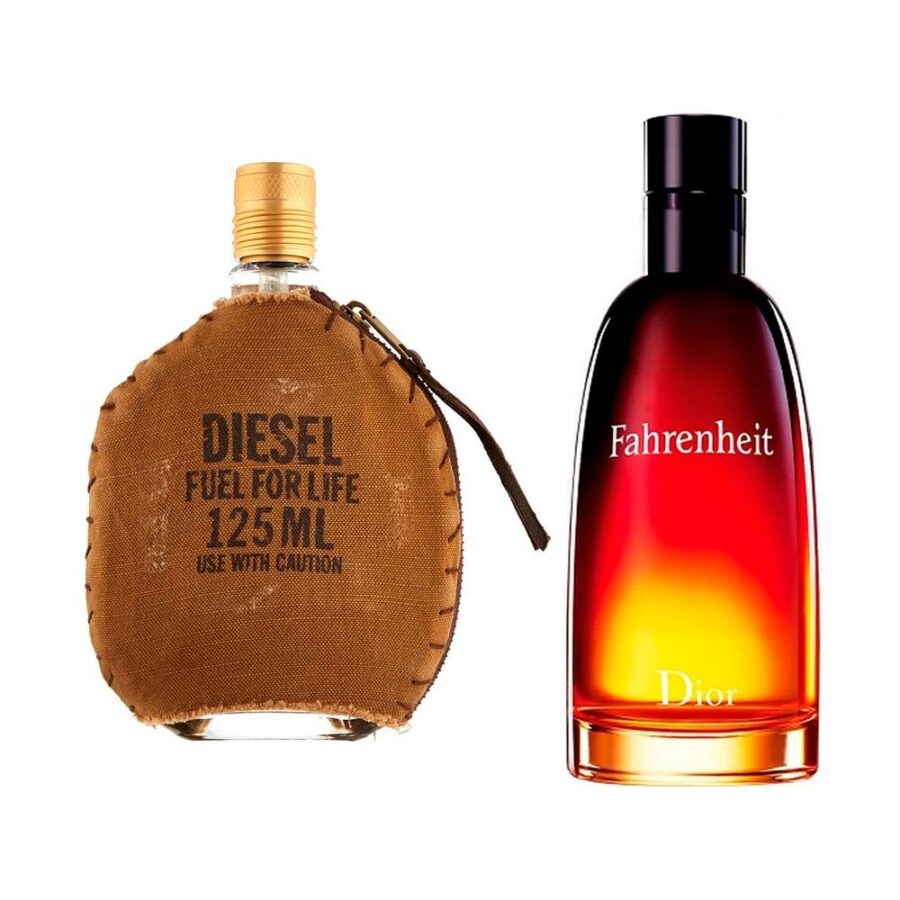 Combo de 2 Perfumes 100ml - Diesel Fuel For Life e Fahrenheit Dior