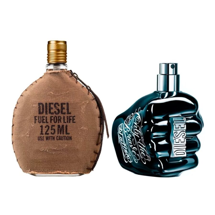 Combo de 2 Perfumes 100ml -  Diesel Fuel For Life e Only The Brave Tattoo