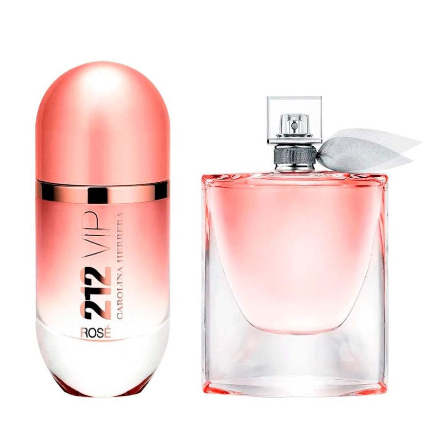 Combo de 2 Perfumes 100ml - 212 VIP Rosé e La Vie est Belle